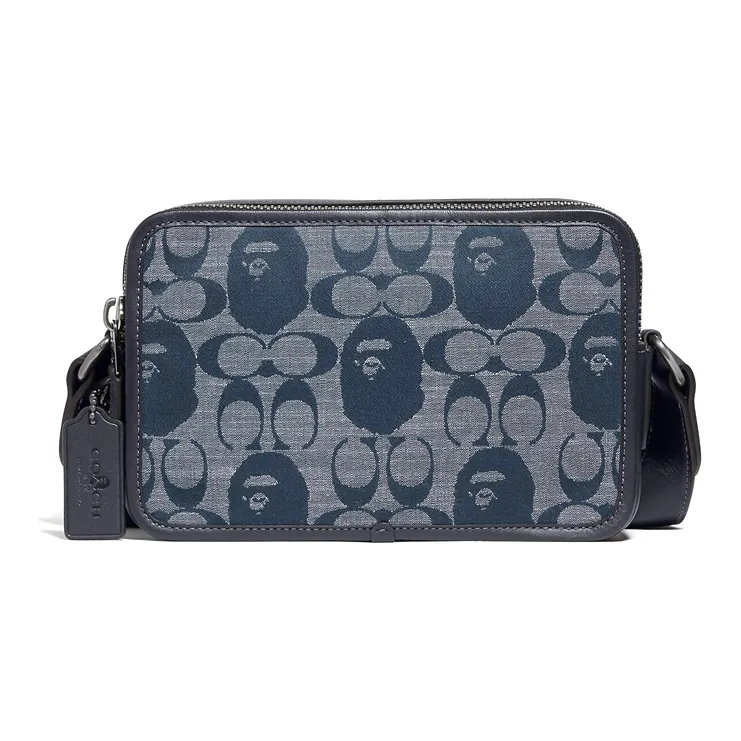 Bape Black X COACH Box Crossbody Bags-0