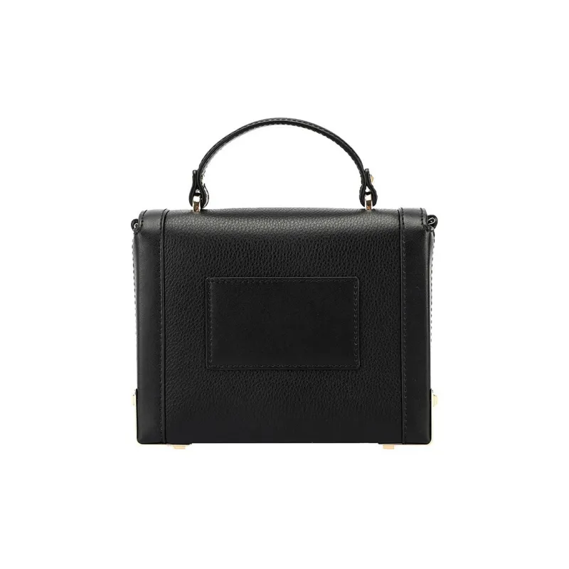 MICHAEL KORS Jayne Leather Handbag Shoulder Bag Crossbody Bag Small Size Women's Black-3