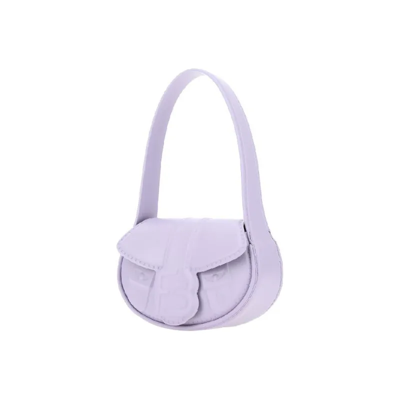 FORBITCHES Leather Shoulder Bag, Handbag Women's Purple-1