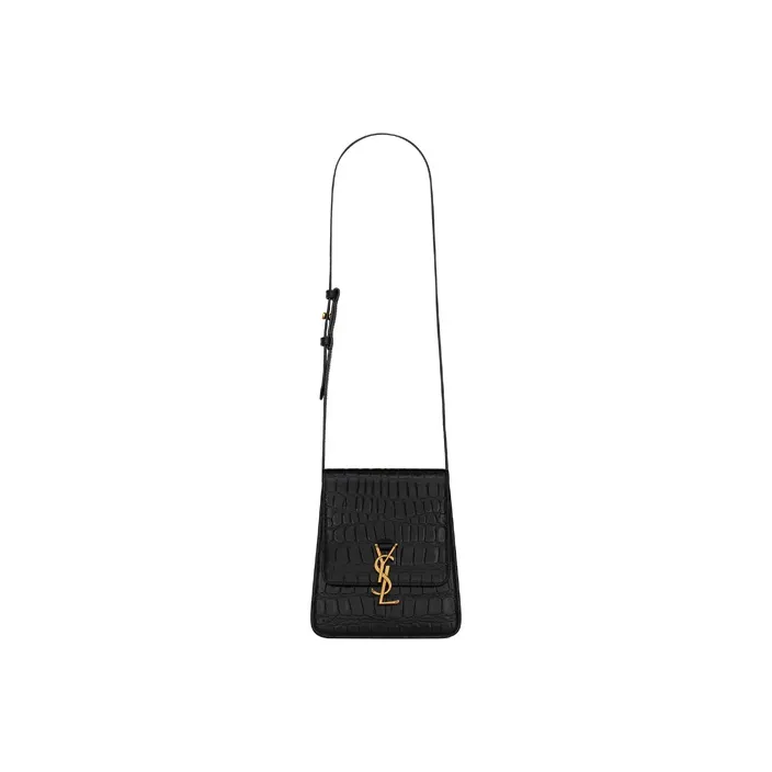 SAINT LAURENT KAIA Calfskin Crossbody Bag Shoulder Bag Women's Black-1