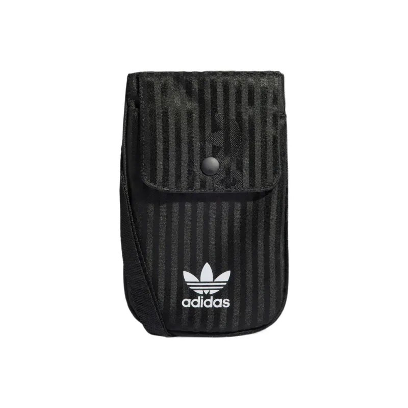 Adidas Originals Recycled Material Shoulder Bag Crossbody Bag Unisex Black-0
