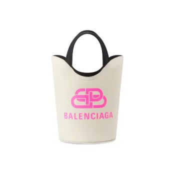 Balenciaga Canvas Tote Bag Shopping Bag Handbag Extra Small Women's Beige