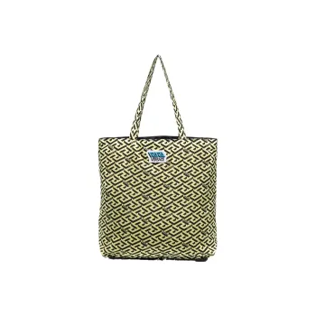 VERSACE VERSACE Calfskin Handbag Unisex Yellow