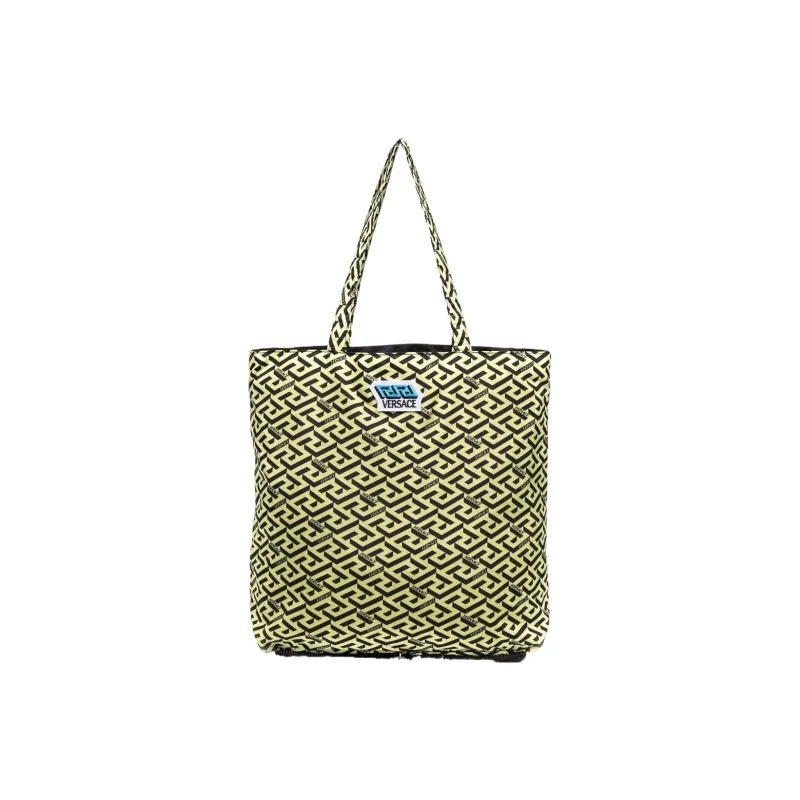 VERSACE VERSACE Calfskin Handbag Unisex Yellow-0