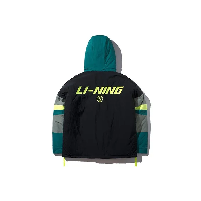 LiNing Puffer Jackets Men Gray Green-1