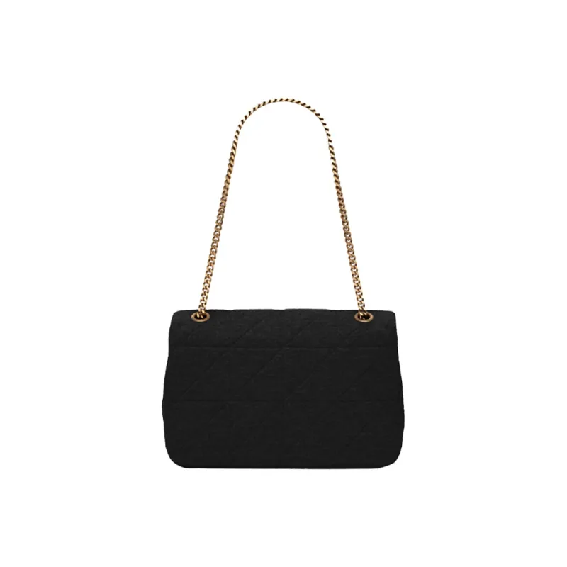 SAINT LAURENT Jamie Leather Shoulder Bag, Crossbody Bag, Shoulder Bag Women's Black-3