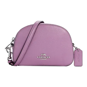 COACH Serena Leather Shoulder Bag, Crossbody Bag Small Size Women's Taro Purple