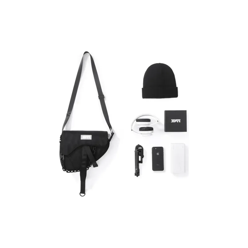 XXOFF Polyamide Shoulder Bag, Crossbody Bag Regular Unisex Black-2