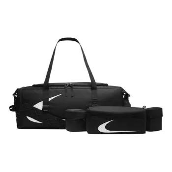 Nike Off WHITE Collaboration Polyester One Shoulder Handbag Travel Bag Regular Unisex Black
