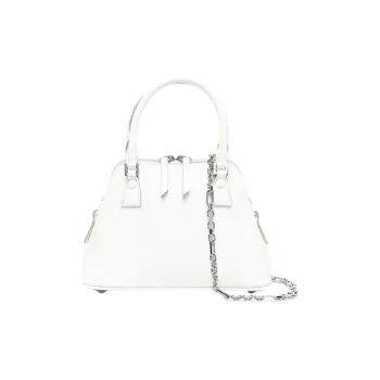 Maison Margiela 5AC Calfskin Dome Bag, Handbag, Crossbody Bag Mini Women's White