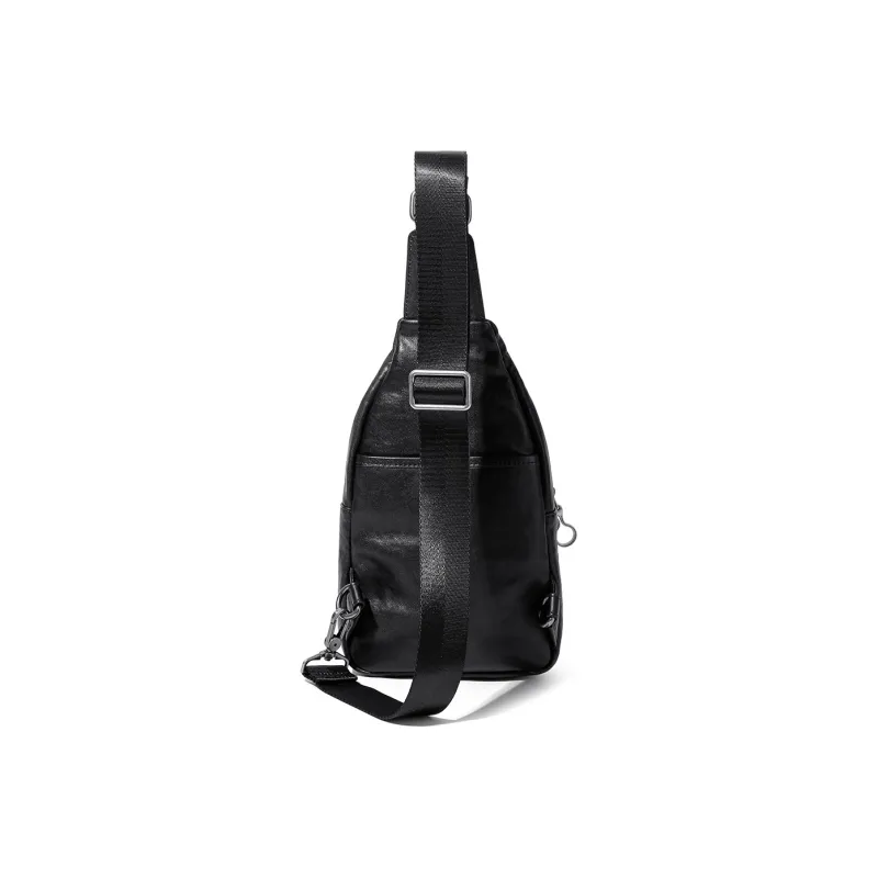 Ace Paul Top Grain Cow Leather Shoulder Bag Crossbody Bag Sling Bags Regular Men's Black-2