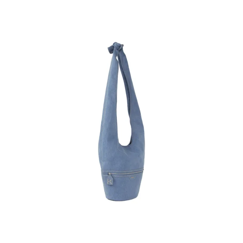 KENZO Denim Tote Bag, Shoulder Bag Large Size Women's Denim Blue-2