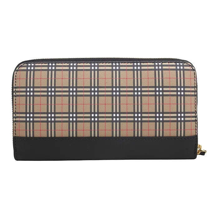 Burberry PVC Wallet Women's Classical Style Yellow-4