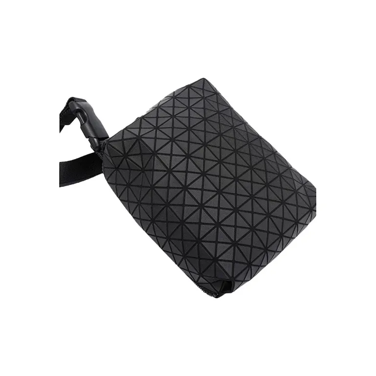 ISSEY MIYAKE Prism Cotton Messenger Bag Shoulder Bag Crossbody Bag Small Size Men's Black-3