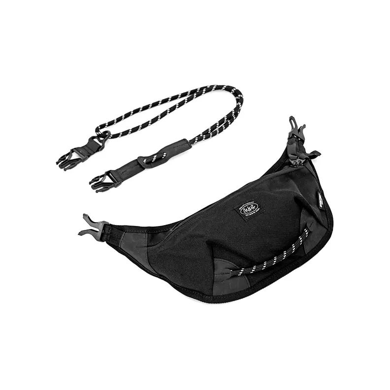 MYEDITION Crescent Bag Shoulder Bag Crossbody Bag Sling Bag Nylon Fabric Black Unisex-1