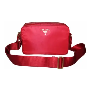 PRADA Nylon Crossbody Bag Regular Red