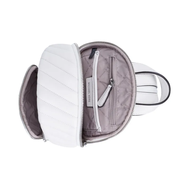 MICHAEL KORS Erin Cow Leather Backpack Women's White-3