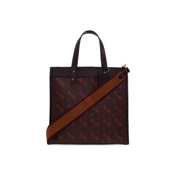 COACH Leather Tote Bag, Shopping Bag, Crossbody Bag, One Shoulder Handbag Tubas Women's Ox Blood