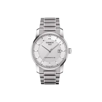 TISSOT Ti Automatic Mechanical Movement Men's Watches Watch 40mm Silver Dial Titanium Watch Case Titanium Strap