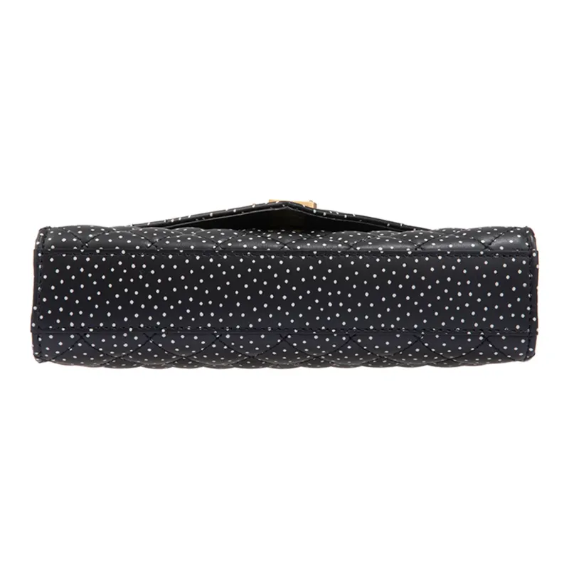 SAINT LAURENT ENVELOPE Quilting Leather Envelope Bag Shoulder Bag Crossbody Bag Women's Black-4