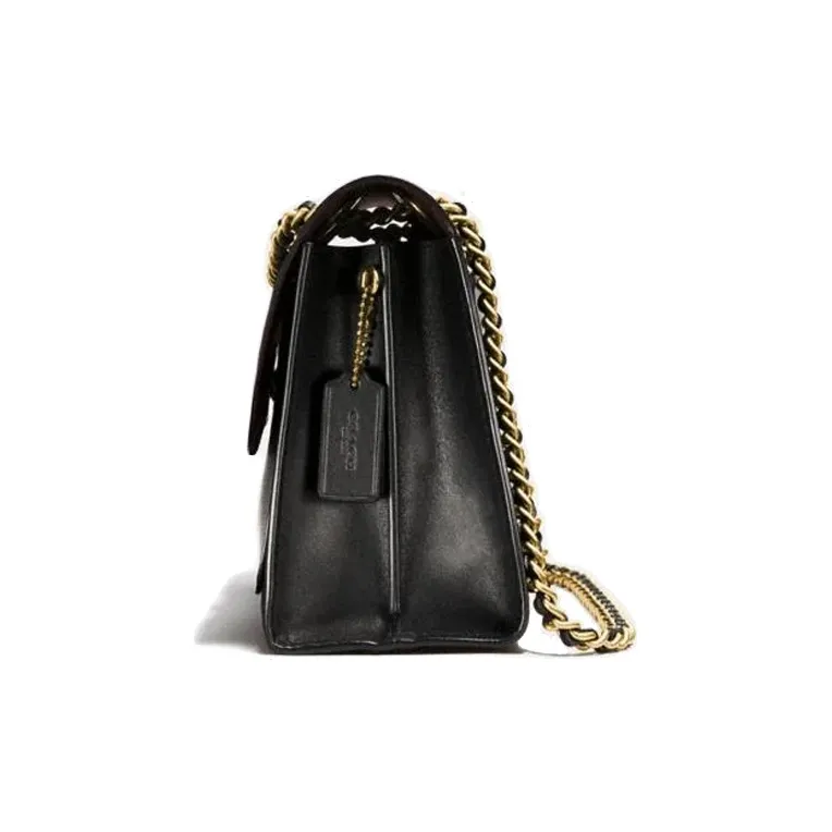 COACH Parker Refined Calfskin Crossbody Bag, Shoulder Bag Women's Black-1