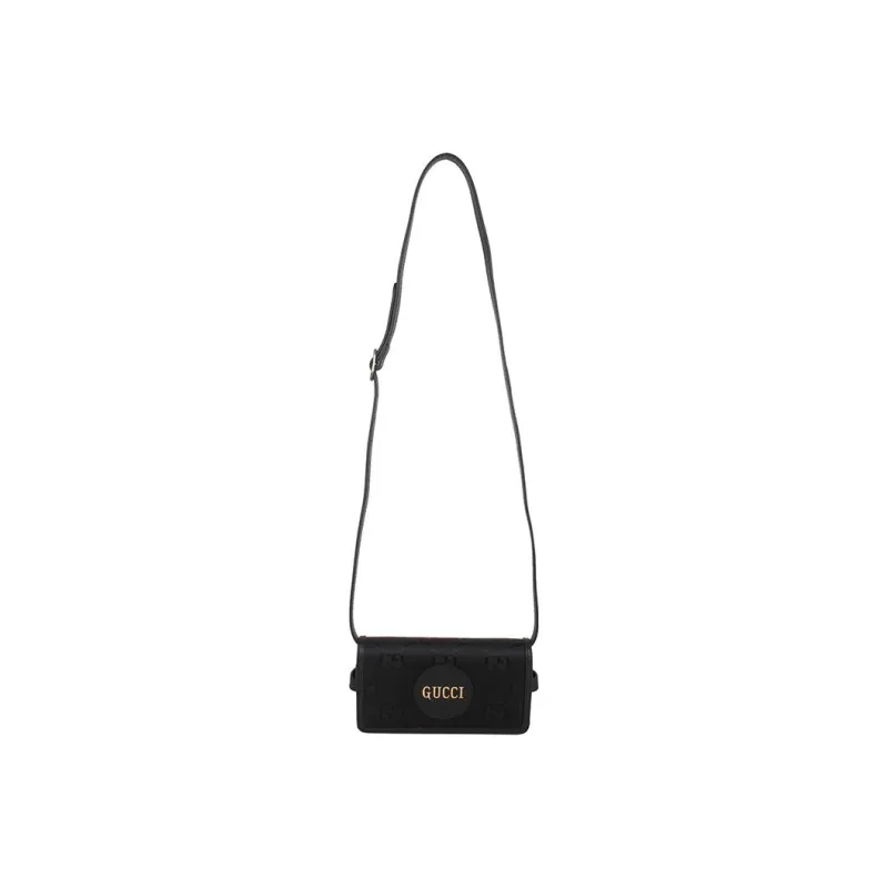 GUCCI Off The Grid GG Fabric With Leather Crossbody Bags Shoulder Bags Men's Black-4
