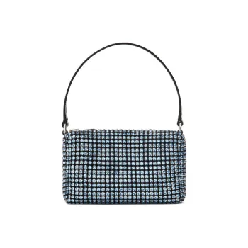Alexander Wang Heiress Cow Leather Small Handbag, One Shoulder Bag, Handbag Medium Size Women's Blue