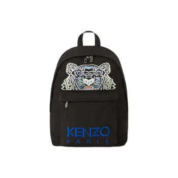 KENZO Embroidery Canvas Backpack Men's Black
