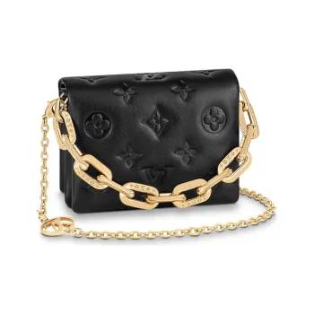 LOUIS VUITTON Beltbag Coussin Cruise 22 Monogram Embossed Black