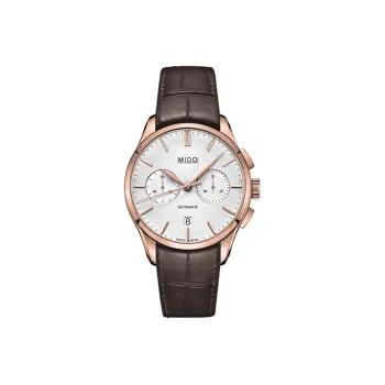 MIDO Brunner Series Automatic Mechanical Movement Men's Watches Watch 42mm Silver Dial PVD Coated Watch Case