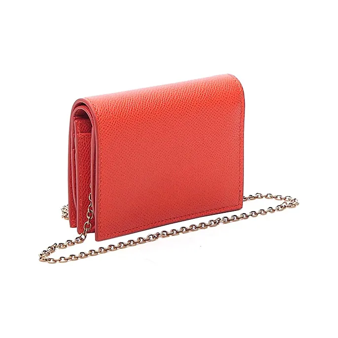 FERRAGAMO Cow Leather Wallet Women's Orange-2