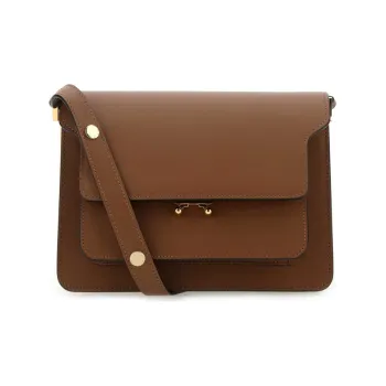 MARNI Calfskin Shoulder Bag Crossbody Bag Women's Brown