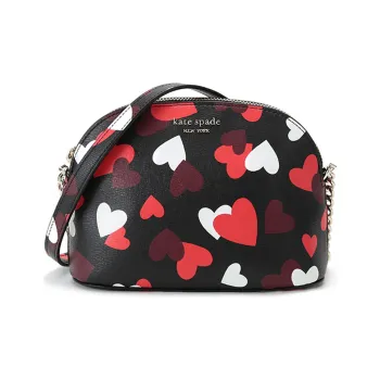 Kate Spade Spencer Artificial Leather Dome Bag, Crossbody Bag, Shoulder Bag Trumpets Women's Black Multicolor