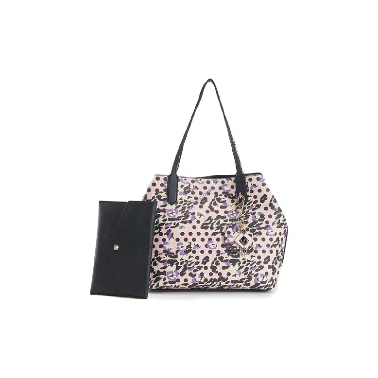 VERSACE JEANS COUTURE Polyester Tote Bag, Shopping Bag, Shoulder Bag Women's Pink-2