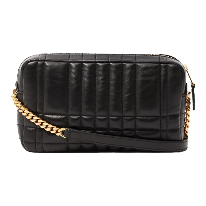Burberry Quilted Leather Lola Camera Bag Small Black-1