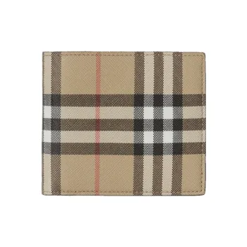 Burberry Cotton Wallet Unisex Light Umber