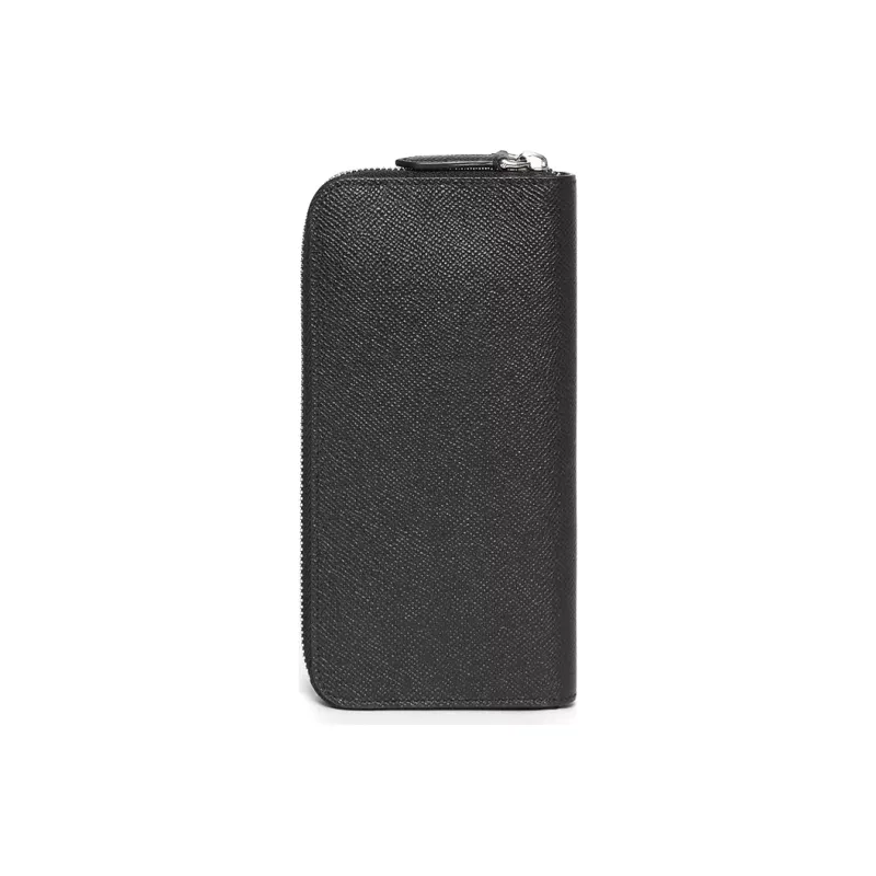 Burberry Bag Collection Calfskin Clutch Card Holder, Wallet Men's Black-4