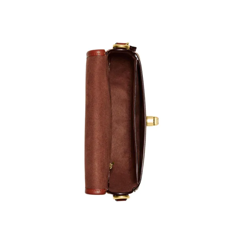 COACH Willow Monogram Print Saddle Bag-2