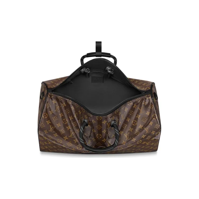 LOUIS VUITTON Keepall Bandouliere Monogram Glaze 50 Brown-4