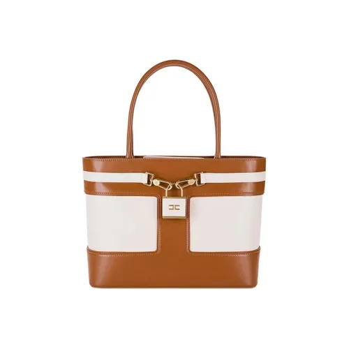 Elisabetta Franchi Polyurethane PU Handbag Women's Red Brown