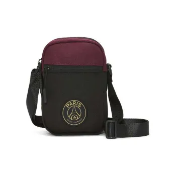 Jordan Polyester Shoulder Bag Regular Unisex Black Bordeaux Red
