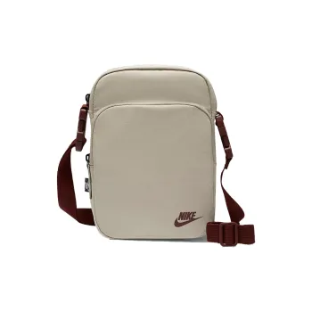 Nike Heritage Fabric Cell Phone Pouch Crossbody Bags Regular Unisex Khaki/Burgundy