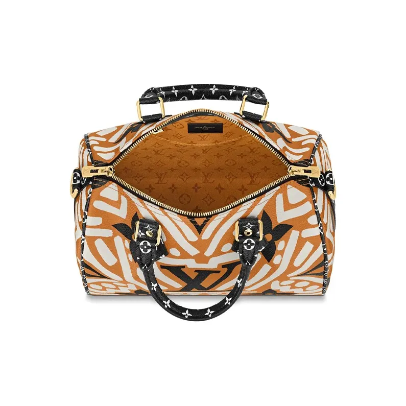 LOUIS VUITTON Crafty Speedy Bandouliere 25 Caramel/Cream-3