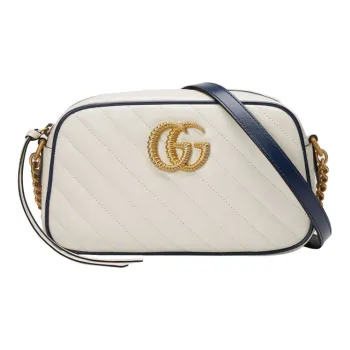GUCCI Marmont Quilted Leather Camera Bag, Chain Bag, Crossbody Bag, Shoulder Bag Women's
