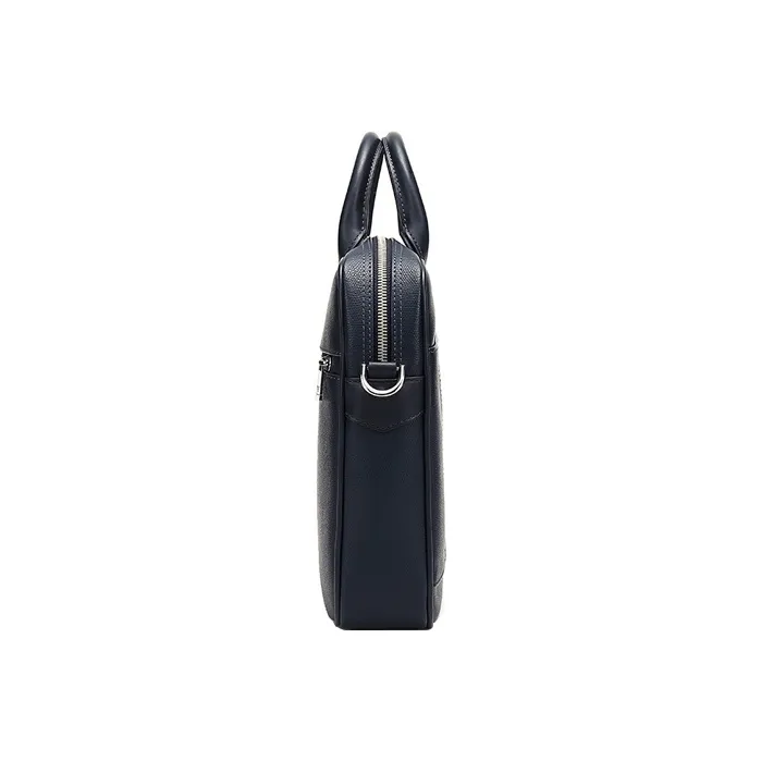 EMPORIO ARMANI Briefcase Portable Crossbody Bag Shoulder Bag Small Size Men's Marine Blue-2