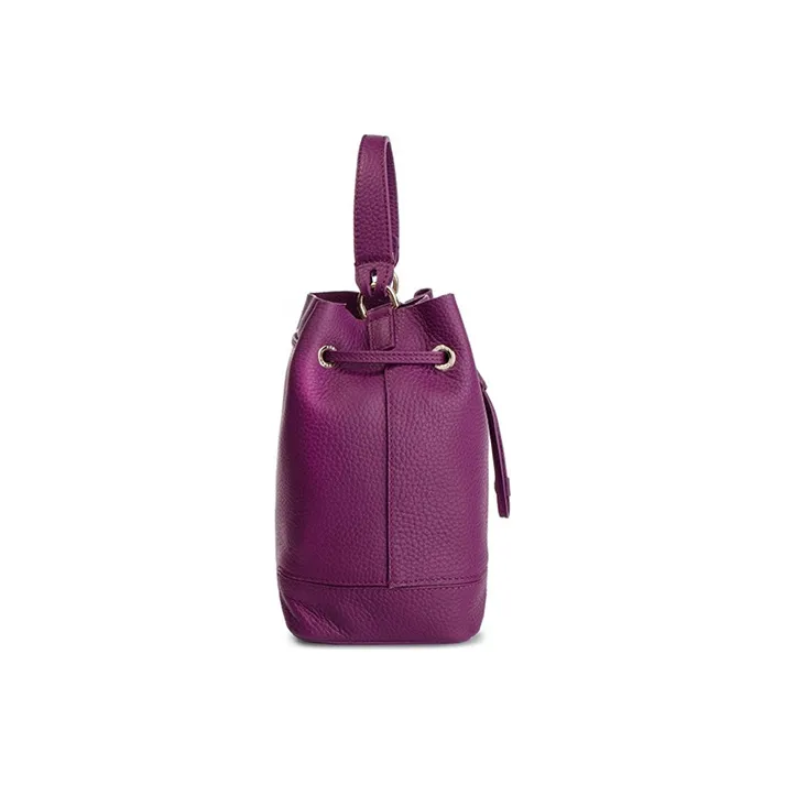 Furla Stacy Cow Leather Shoulder Bag, Crossbody Bag, Handbag Women's Purple-2