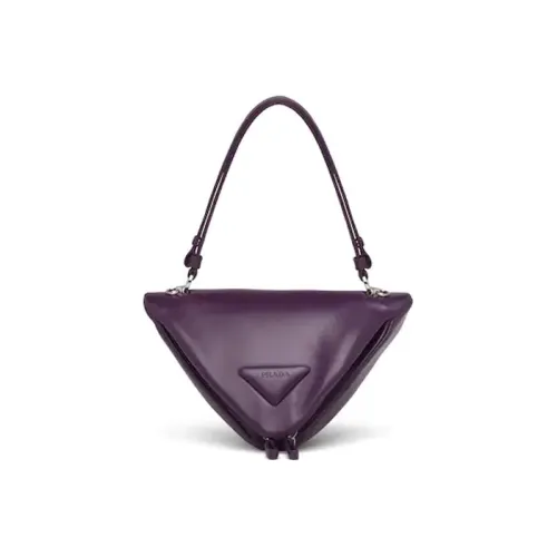 PRADA Smooth Leather Handbag Shoulder Bag Crossbody Bag Regular Women's Violet Purple