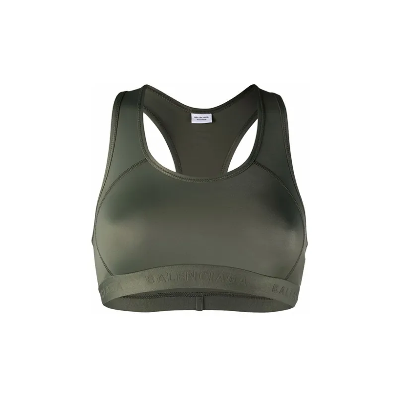 Balenciaga SS22 Bra Women's Olive Green-0