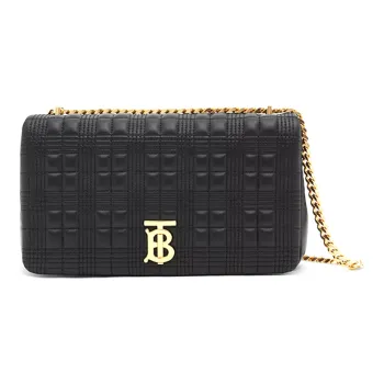 Burberry Lambskin Laura Bag Crossbody Bag Shoulder Bag Women's Black