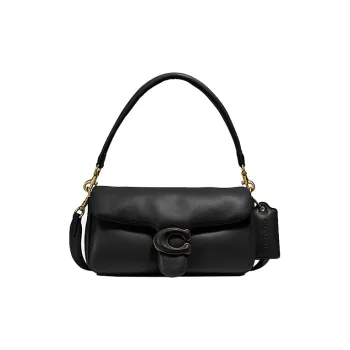 COACH Tabby Leather Cloud Bag Shoulder Bag Pillow Bag Portable Crossbody Bag Shoulder Bag Women's Black